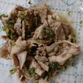 イチゴ、イチゴ。's cooksnap of when they made 茹で豚の薬味和え（ネギ・生姜・酢醤油）.