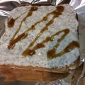 みぶ菜's cooksnap of when they made ヨーグルトとチーズで絶品トースト.