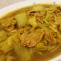 餃子嫁's cooksnap of when they made 白菜と豚肉のカレー醤油煮.