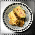 K0A9O0R8U♪'s cooksnap of when they made お弁当に☆枝豆とカニカマの卵焼き.