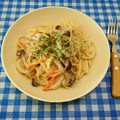 ととろ＆めい's cooksnap of when they made 簡単　茸クリームパスタ　豆乳使用.