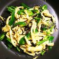キッチンしょこモン♪'s cooksnap of when they made ピーマンと油揚げと塩昆布の炒め物.