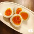 まーちゃん1123's cooksnap of when they made 簡単時短！めんつゆで作る半熟煮玉子.