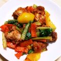 ポトフ嬢's cooksnap of when they made 唐揚げ♪簡単リメイク豆板醤ケチャップ炒め.