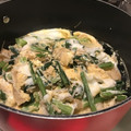 クック6VWZLC☆'s cooksnap of when they made 油揚げと小松菜・えのきの白だし卵とじ.