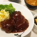 まみお✳'s cooksnap of when they made ヨーグルト入りで柔らかハンバーグ.