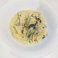 わか江's cooksnap of when they made 濃厚！鶏ももとキノコのクリーム煮.