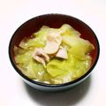 オリオバナ's cooksnap of when they made 疲労回復に！鶏肉とキャベツ中華スープ.