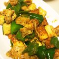sayuki1227's cooksnap of when they made 豚バラ肉と竹輪とピーマンの豆板醤マヨ炒め.