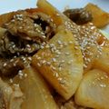 吹雪と不二子's cooksnap of when they made 簡単！大根と豚バラのピリ辛味噌炒め.