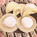 rei1228's cooksnap of when they made 材料２つ☆餃子の皮でふわしゅわスイーツ♡.