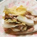 miemaroリーナ's cooksnap of when they made レンジで簡単！豚バラと白菜のミルフィーユ.