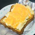 なむい's cooksnap of when they made レンジ鶏deチーズトースト.