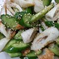 クック105KEH☆'s cooksnap of when they made 胡麻油香るキュウリ玉ねぎと竹輪の中華あえ.