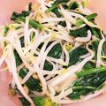 かわーご's cooksnap of when they made 香味ペーストでほうれん草ともやしのナムル.