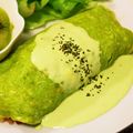 Tinaのごはん録's cooksnap of when they made 色鮮やか♪ほうれん草でグリーンオムライス.