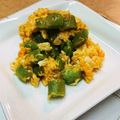 cocoりえ's cooksnap of when they made 簡単 スナップエンドウの塩麹卵炒め.