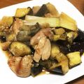 いちななここあ's cooksnap of when they made 鶏もも肉と秋なすのスタミナ照り焼き.