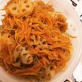 ユカtoマオマオ's cooksnap of when they made レンジで3分♪れんこんの金ごまきんぴら.