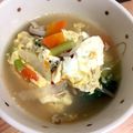 クックL4WN60☆'s cooksnap of when they made 簡単！満足☆中華風 豆腐スープ.