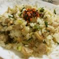 ☆Rokko☆'s cooksnap of when they made かぶの葉チャーハン☆食べラーのっけ.