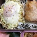 hinauri's cooksnap of when they made お弁当に巣ごもり卵。レンジでチン♪.