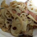 クックW5ZJ5M☆'s cooksnap of when they made れんこんとベーコンの味噌マヨ炒め.