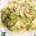 ひろむず's cooksnap of when they made 簡単❗キャベツとベーコンとしらす炒め✨.
