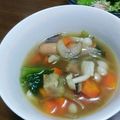 麻's cooksnap of when they made カレー風味の野菜スープ.