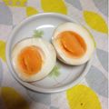 ぽぽきゅ's cooksnap of when they made 醤油レモン茹で玉子.