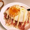 こみひmama's cooksnap of when they made ガリバタライスのベーコンエッグ丼.