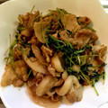 LA14's cooksnap of when they made 超簡単！豚バラ肉と豆苗の焼肉のたれ炒め.