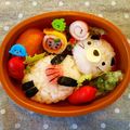 サトミ✾'s cooksnap of when they made キャラ弁✩簡単✩ラッコちゃん弁当♡.