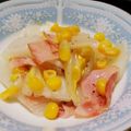 ばく★ちく's cooksnap of when they made 白菜とベーコンとコーンの塩バター蒸し.