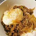 まなここちゃん's cooksnap of when they made 豚挽き肉のスタ丼（ピリ辛ニンニク醤油味）.