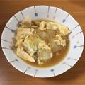 カジハルハル's cooksnap of when they made 【豆腐と白菜の卵とじ♪簡単】.
