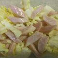 ayakaL7's cooksnap of when they made 魚肉ソーセージとキャベツのわさびマヨ和え.