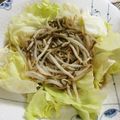 ☆Rokko☆'s cooksnap of when they made もずくスープであんかけレタス.