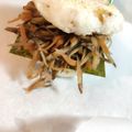 hanalinko's cooksnap of when they made ☆きんぴらライスバーガー☆モスみたい♪.