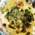 くちびるパパ's cooksnap of when they made ♡簡単！ひとりご飯♡　キムチのパスタ.
