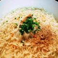 美貴姉's cooksnap of when they made サッポロ一番塩らーめんで餃子ラーメン.