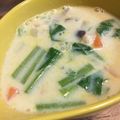 あじゅび's cooksnap of when they made 10分でできるコクうま小松菜豆乳スープ.