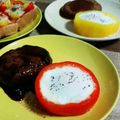 ゆこPIN's cooksnap of when they made パプリカ目玉焼き♪.