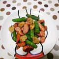 ﾁｲﾁｬﾝﾏﾏ's cooksnap of when they made しし唐＆マッシュルーム＆ウインナー炒め.
