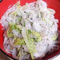 みゃじま's cooksnap of when they made 白菜とシラスのゆかりサラダ.