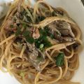 kijuhyt's cooksnap of when they made きのこと秋鮭の味噌クリームパスタ.