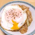 ステルトミチル's cooksnap of when they made 豚バラと目玉焼きのどんぶり.