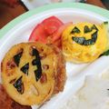 よしお03's cooksnap of when they made ジャックオーランタンの海苔の切り方♥︎.