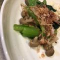 ぎんはる's cooksnap of when they made しめじと小松菜のポン酢おひたし。.