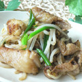 おしす's cooksnap of when they made もやしの鶏皮炒め.